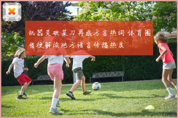 机器灵砍菜刀再成方言热词 体育圈借梗解读地方语言传播热度